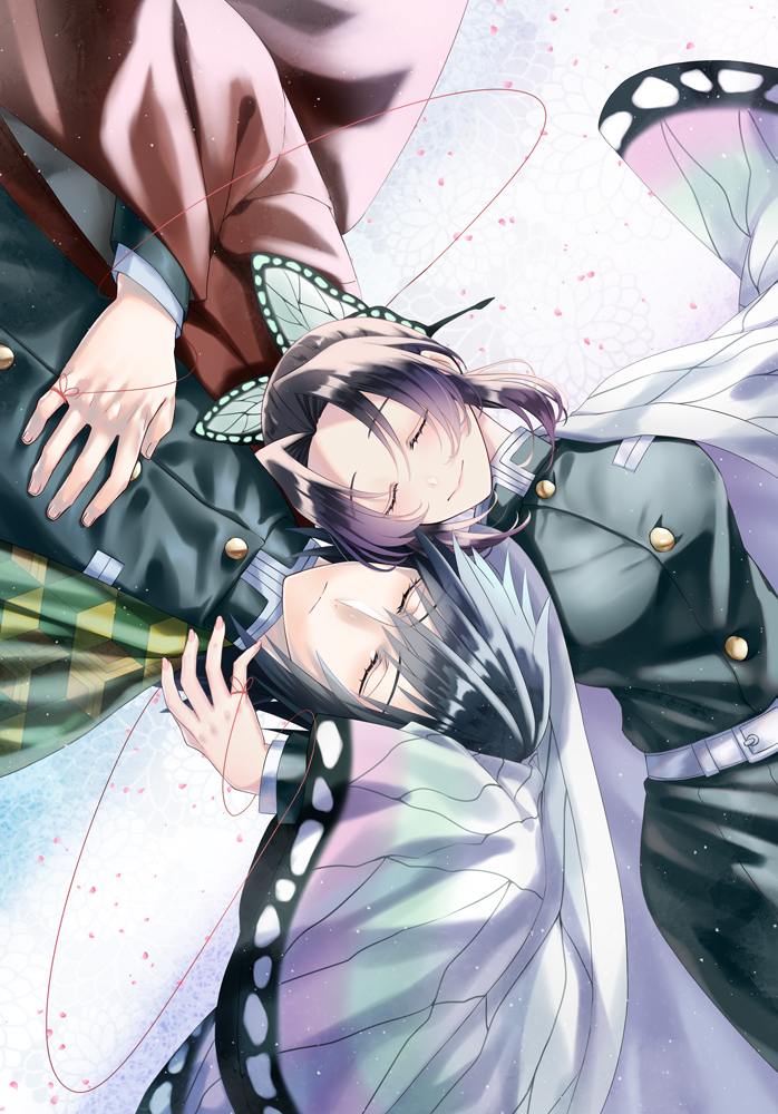 1boy, 1girl, belt, belt_buckle, black_hair, blush, breasts, buckle