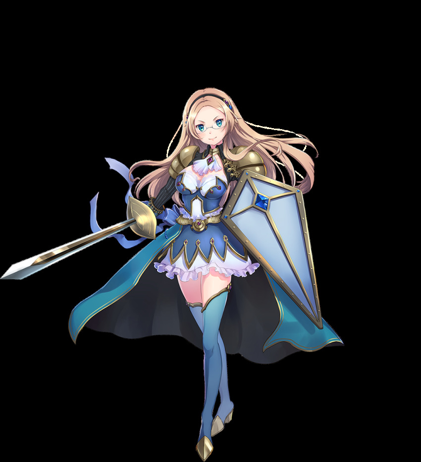 1girl, awakening_(sennen_sensou_aigis), blue_eyes, blush, boots, breasts, female_focus, full_body