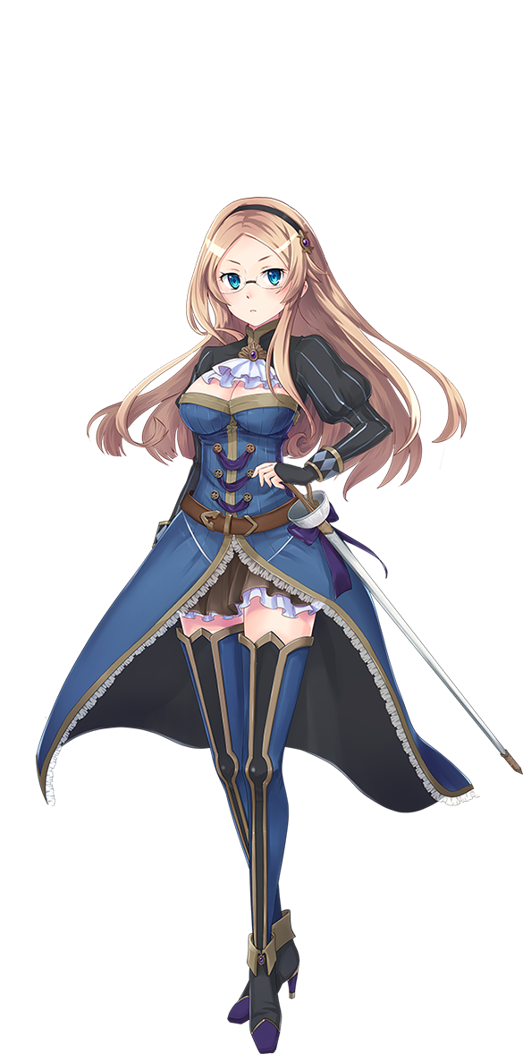 1girl, blue_eyes, blush, boots, breasts, female_focus, fingerless_gloves, full_body