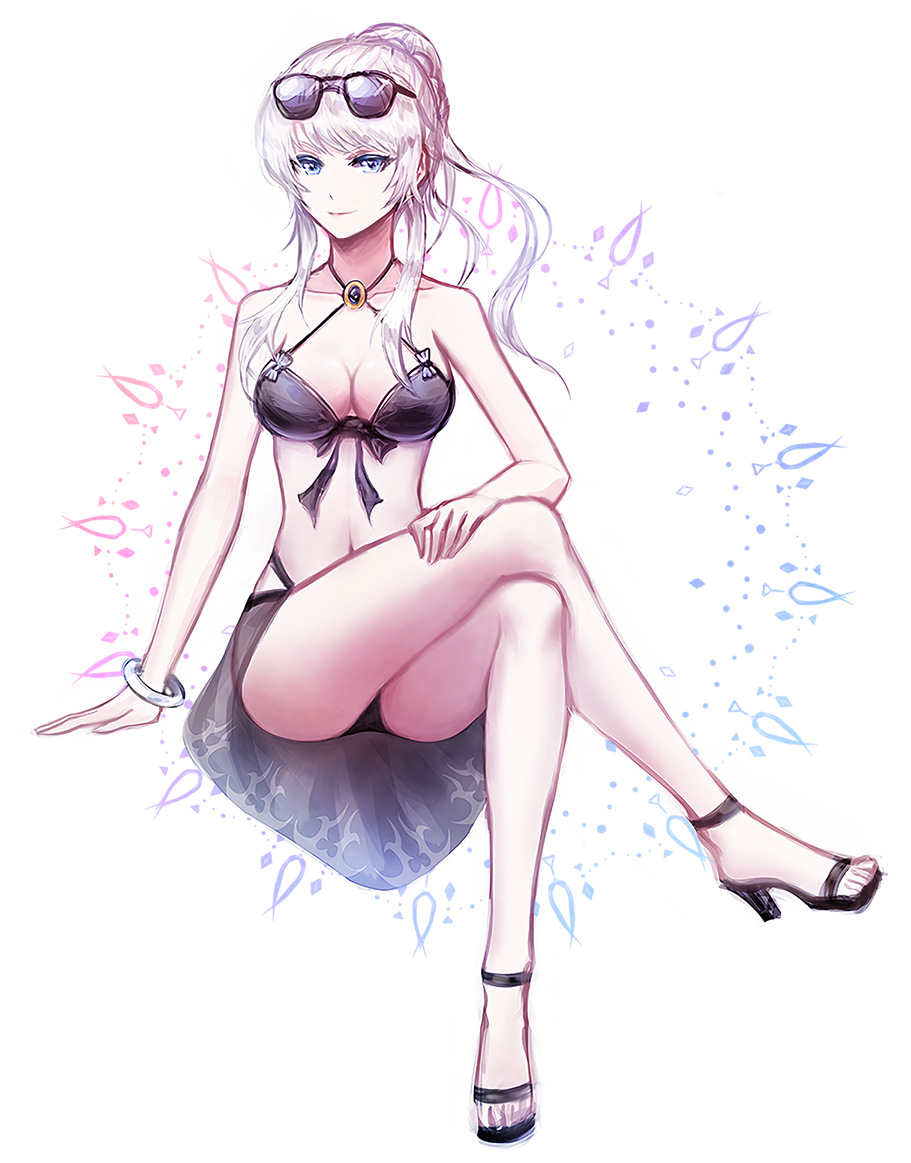 1girl, akan817, ass, bad_id, bad_pixiv_id, bangle, bare_arms, bare_legs