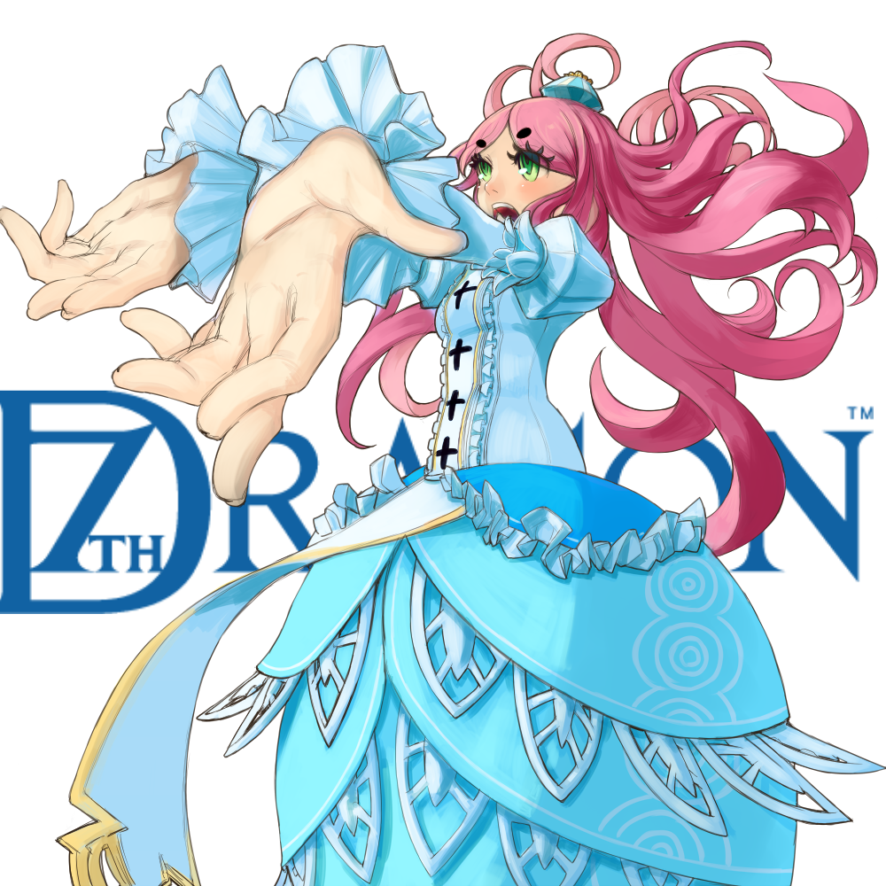 1girl, 7th_dragon, 7th_dragon_(series), bad_id, bad_pixiv_id, dress, female_focus, green_eyes