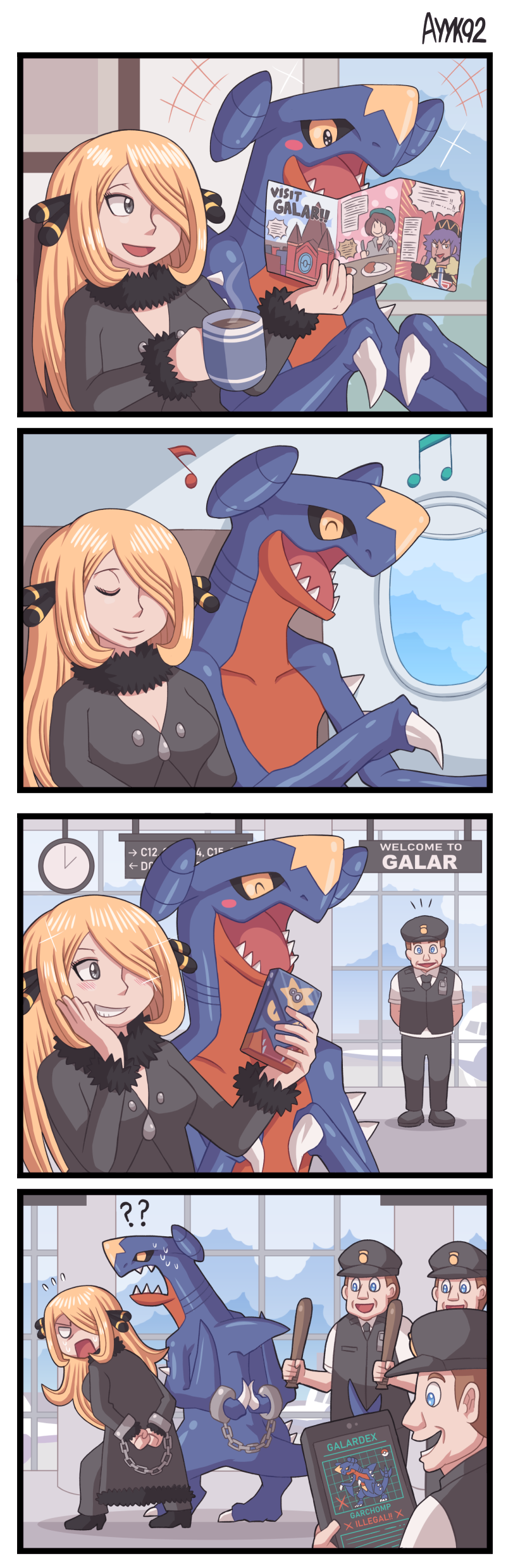 4koma, ?, ??, absurdres, aircraft, airplane, airplane_interior, airport