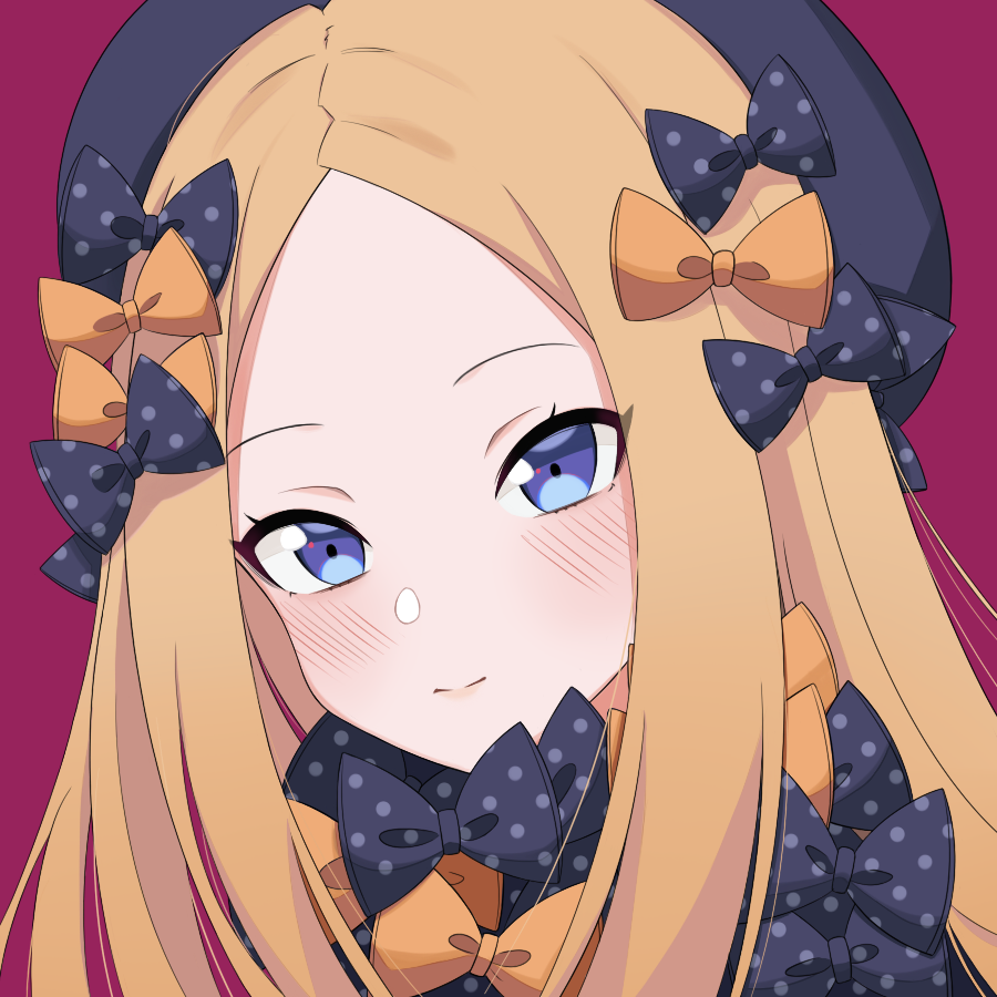 1girl, abigail_williams_(fate), abigail_williams_(first_ascension)_(fate), alzcats, bad_id, bad_pixiv_id, black_bow, black_headwear