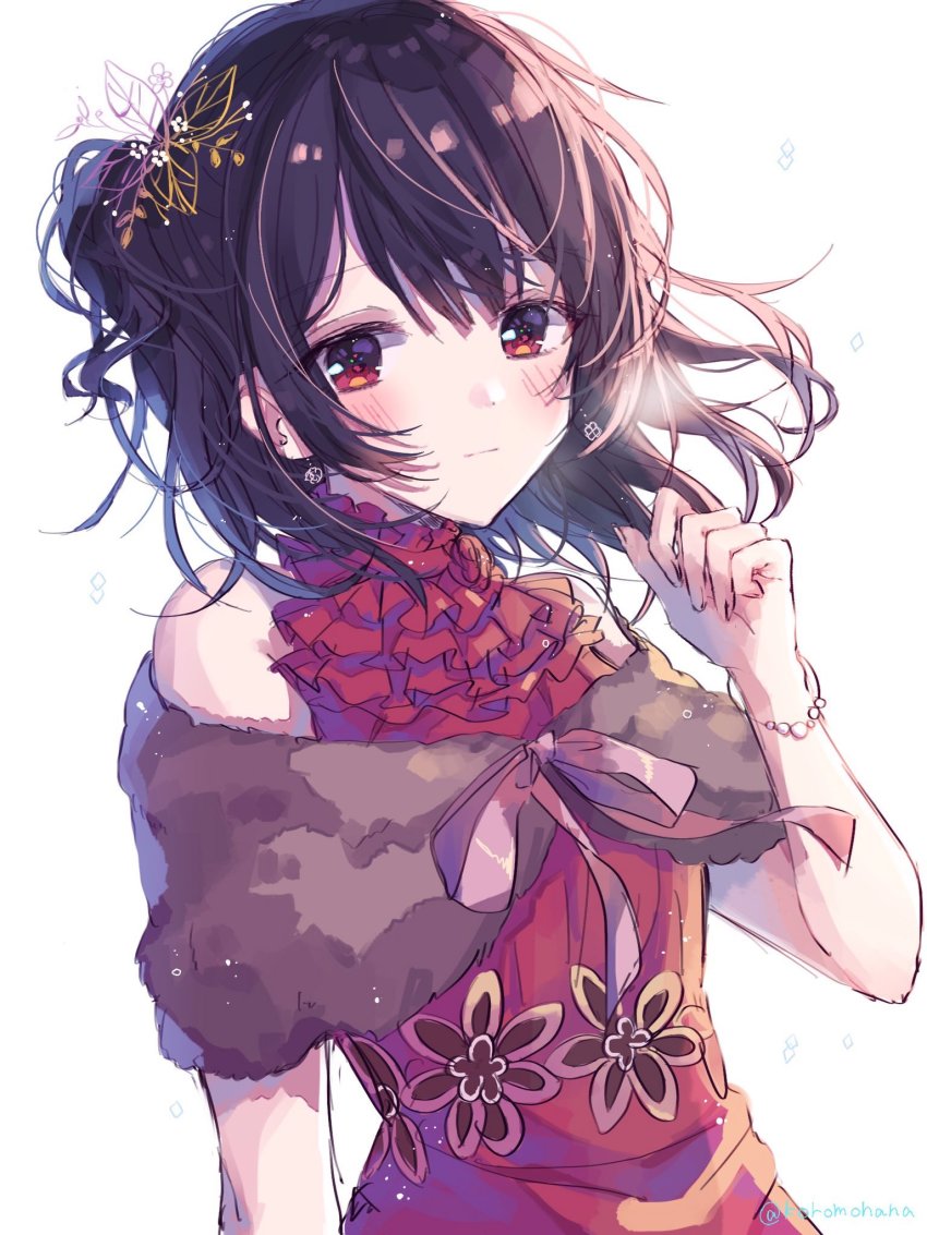 1girl, black_hair, female_focus, hanai_yuyu, highres, idolmaster, idolmaster_shiny_colors, morino_rinze