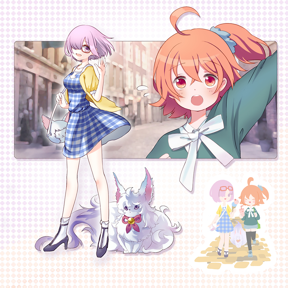 alternate_costume, antenna_hair, bag, blush, breasts, collarbone, dress, fate/grand_order