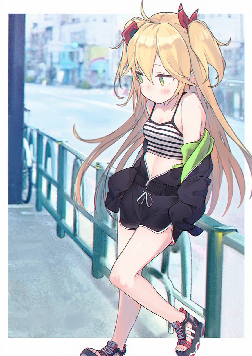 1girl, abae, admiral_hipper_(azur_lane), alternate_costume, azur_lane, bad_id, bad_pixiv_id, bare_shoulders