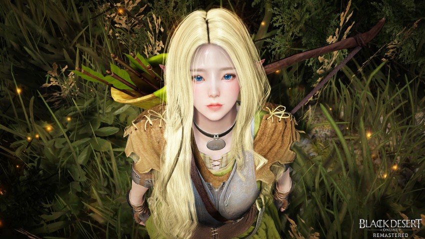 3d, archery, black_desert, black_desert_online, blonde_hair, copyright_name, elf, highres