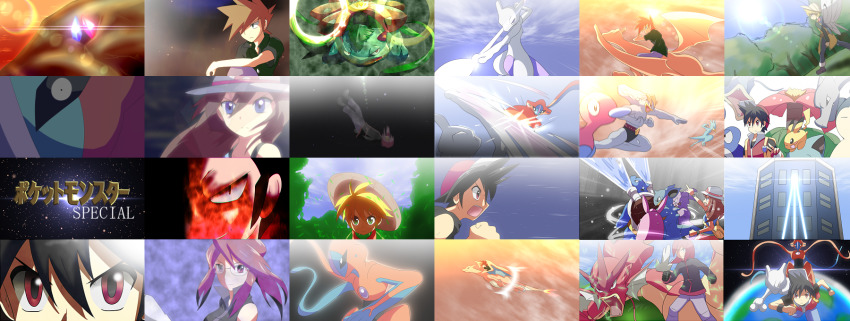 aerodactyl, alternate_color, backpack, bag, black_hair, blonde_hair, blue_oak, brown_hair