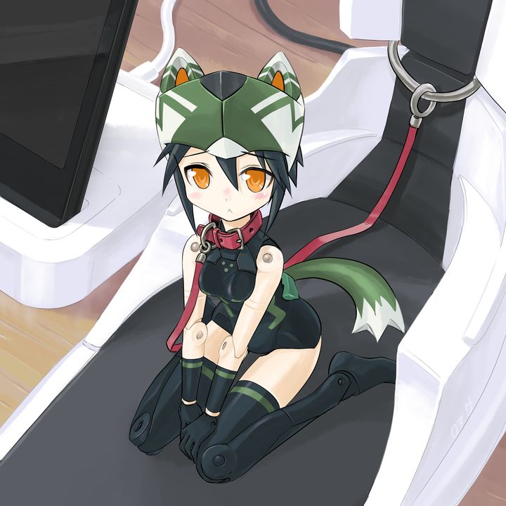 10s, 1girl, busou_shinki, collar, doll_joints, female_focus, howling_(busou_shinki), joints