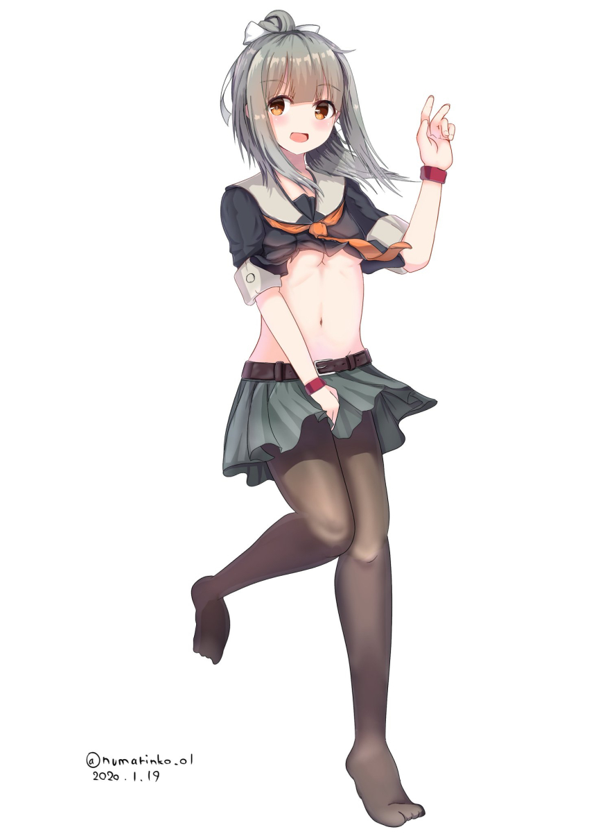 1girl, blush, bow, breasts, brown_eyes, female_focus, green_hair, green_skirt