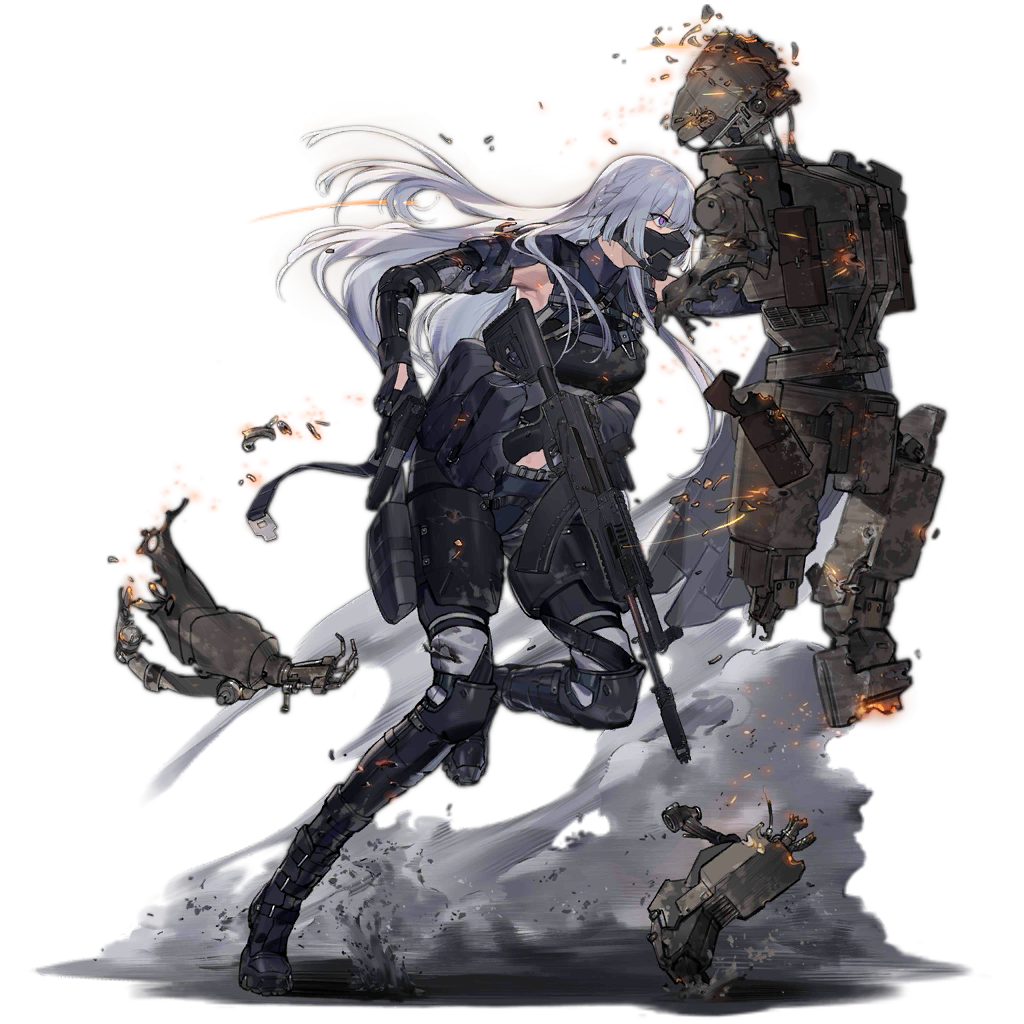 1girl, ak-15, ak-15_(girls'_frontline), assault_rifle, belt, boots, breasts, collat