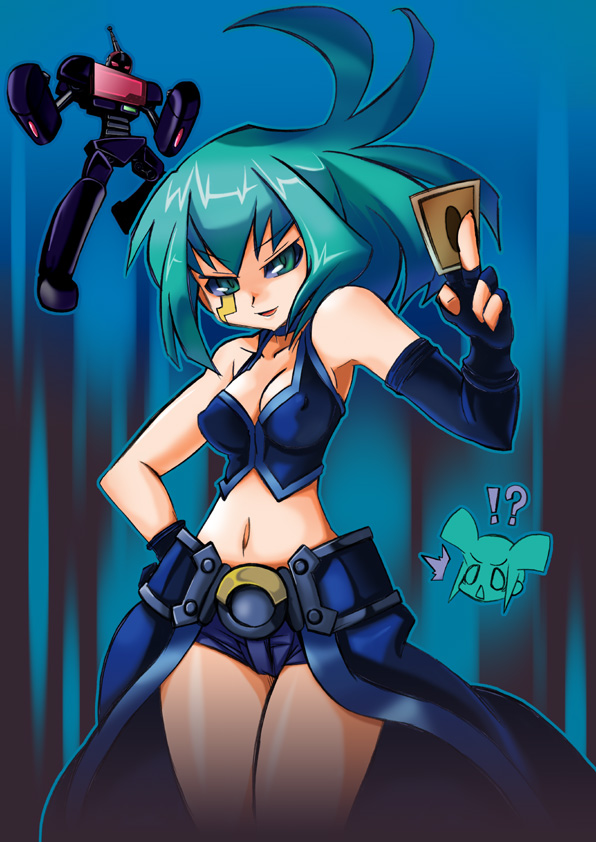 2girls, artist_request, breasts, corruption, curvy, dark_persona, dark_signer, genderswap