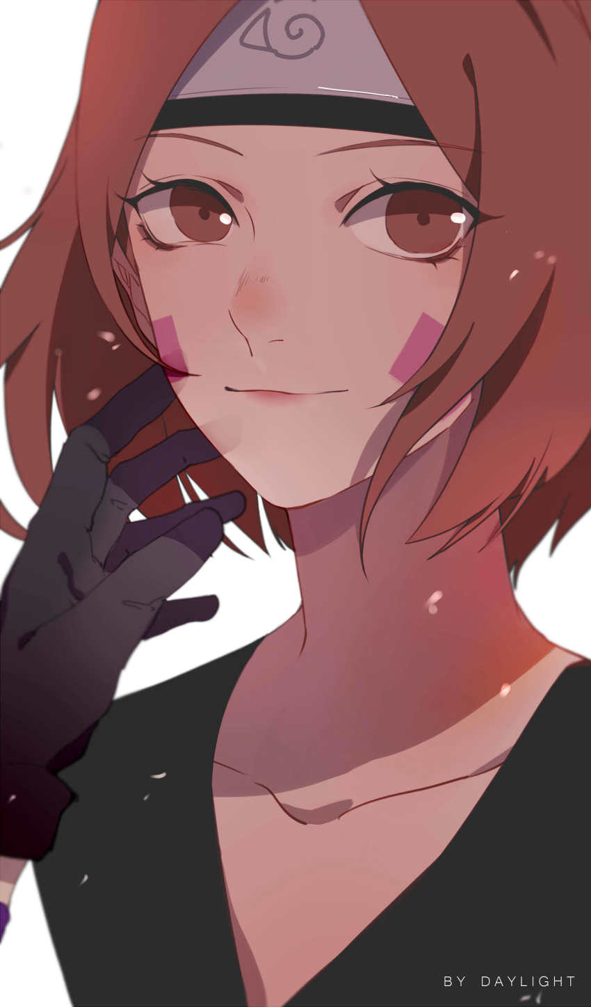 1girl, absurdres, artist_name, black_gloves, brown_eyes, brown_hair, closed_mouth, collarbone