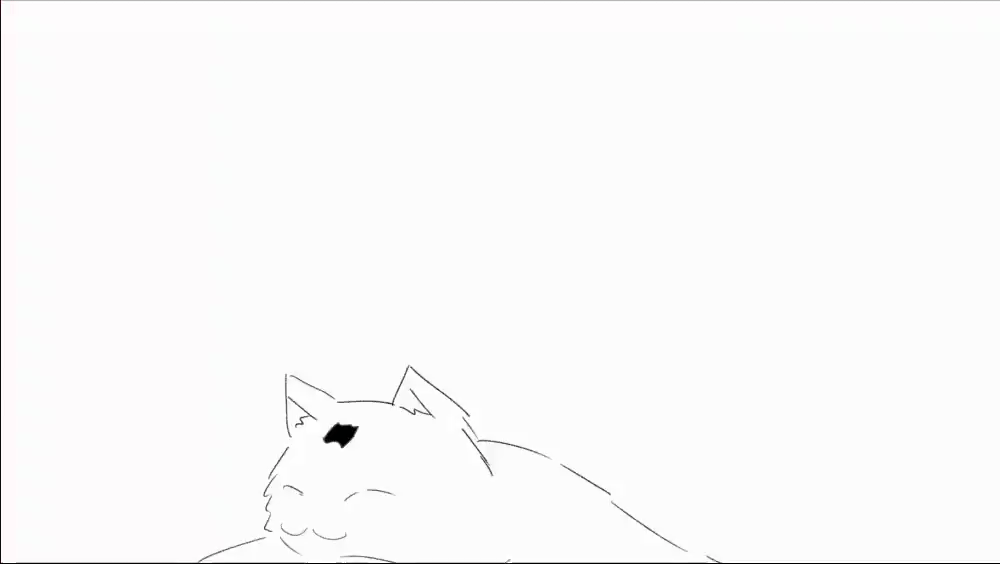 1girl, animated, animated_gif, artist_request, cat, chainsaw_man, hmng, horns, long_hair, meowy_(chainsaw_man), power_(chainsaw_man), sharp_teeth, smile, teeth