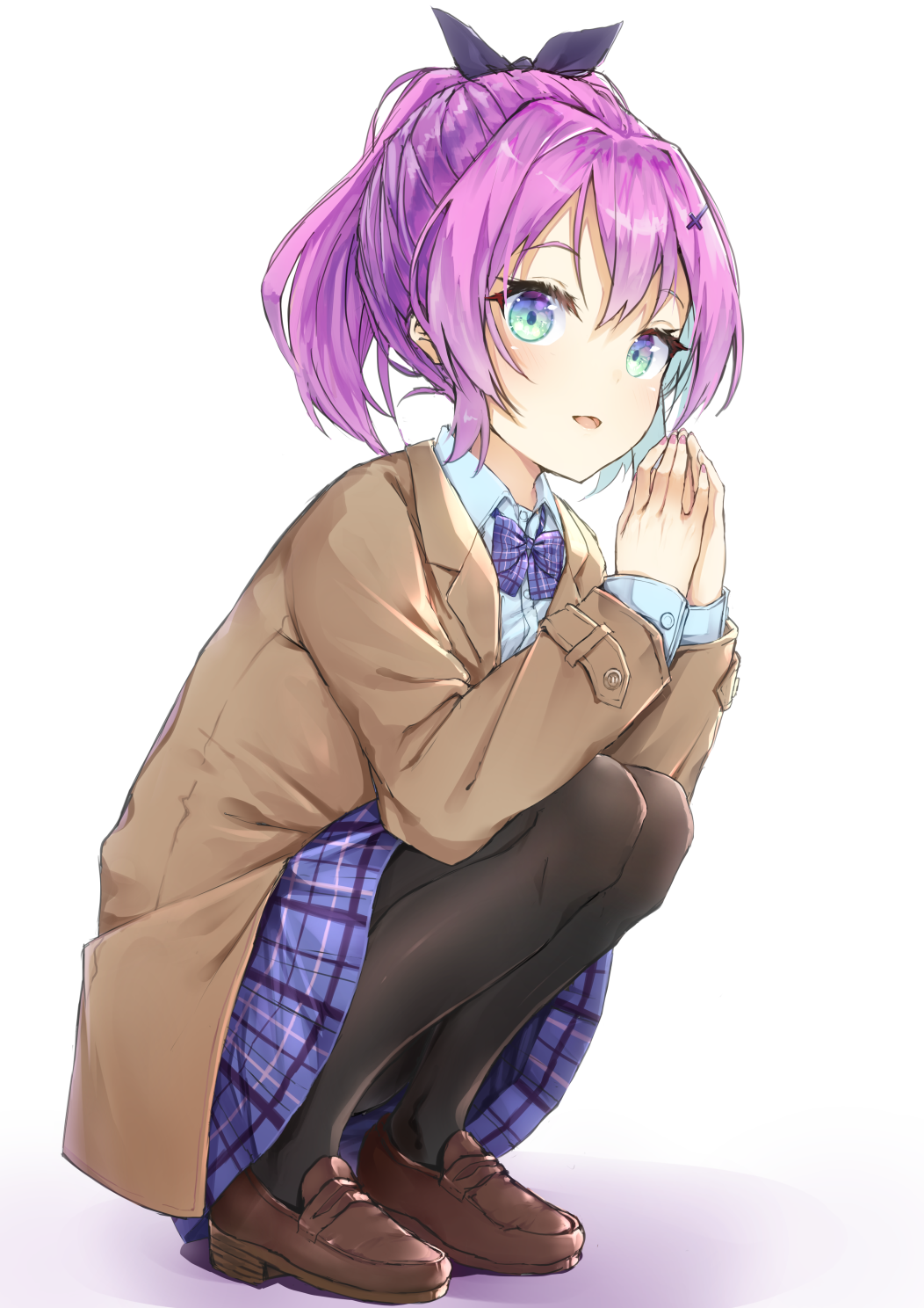 1girl, alternate_costume, aqua_eyes, azur_lane, black_pantyhose, black_ribbon, blue_hair, blue_skirt