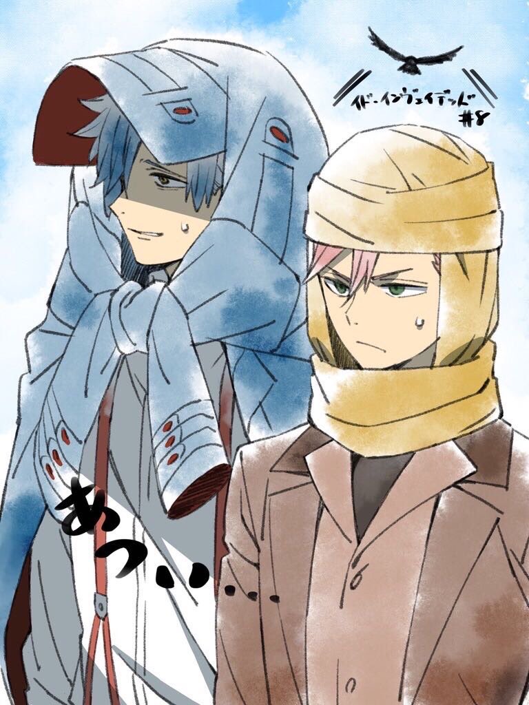 anaido, blue_hair, detective, id_invaded, red_hair, sakaido, tagme, yellow_eyes