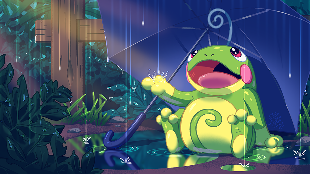 commentary, creature, english_commentary, gen_2_pokemon, grass, introducingemy, nintendo, no_humans