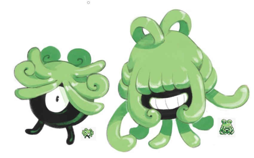 beta_pokemon, creature, food, full_body, jaranra, looking_at_viewer, meristem, monja