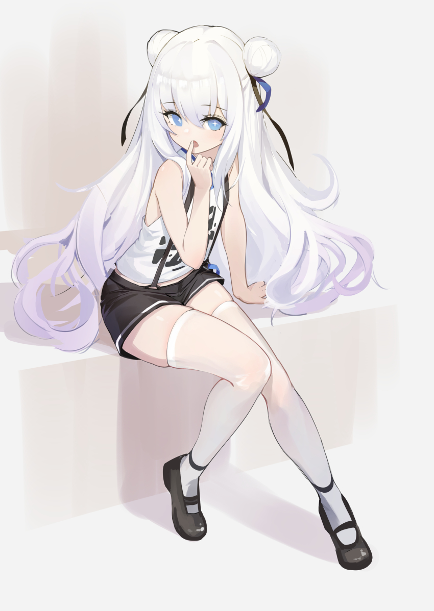 +_+, 1girl, absurdres, alternate_costume, arm_support, azur_lane, bare_shoulders, black_footwear
