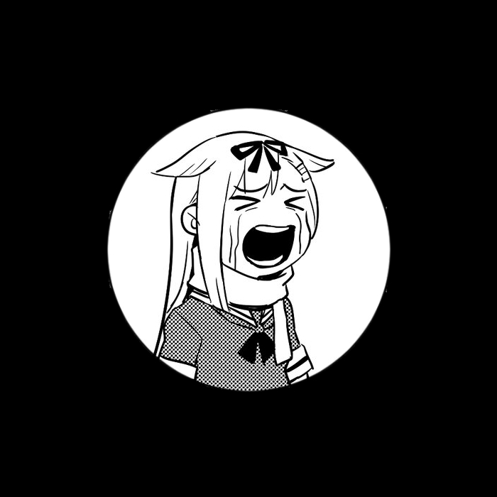 >_<, 1girl, black_background, closed_eyes, crying, dungeon_meshi, facing_viewer, female_focus