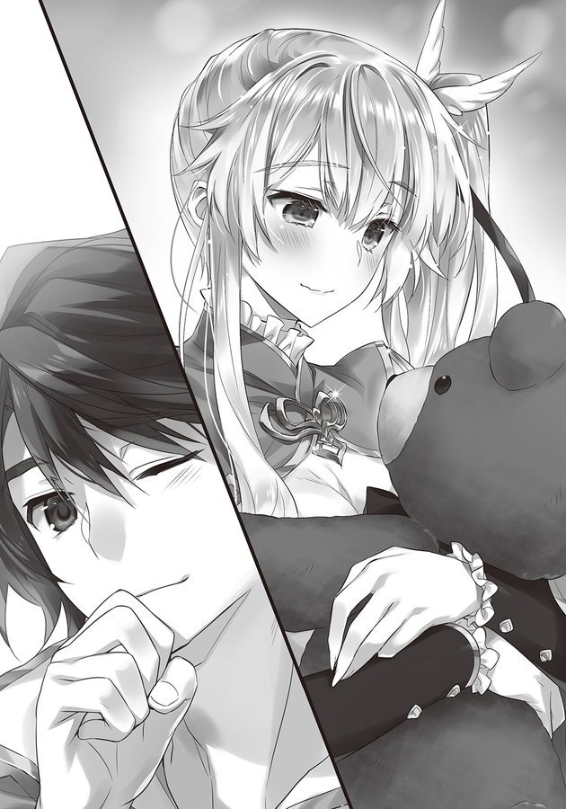 1girl, limalisha, long_hair, madan_no_ou_to_carnwenhan, madan_no_ou_to_vanadis, monochrome, novel_illustration, official_art