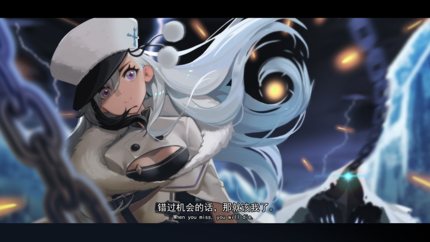 1girl, azur_lane, bilingual_text, blue_hair, breasts, chrix, closed_mouth, commentary_request