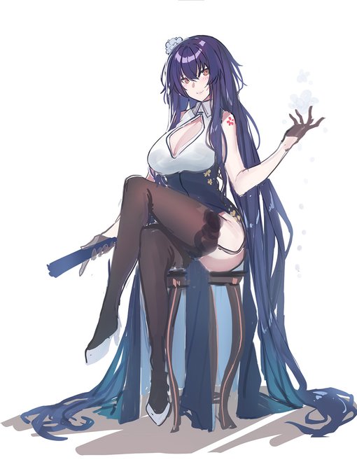 1girl, azuma_(azur_lane), azuma_(soft_voice_of_spring)_(azur_lane), azur_lane, bare_shoulders, black_gloves, black_thighhighs, breasts