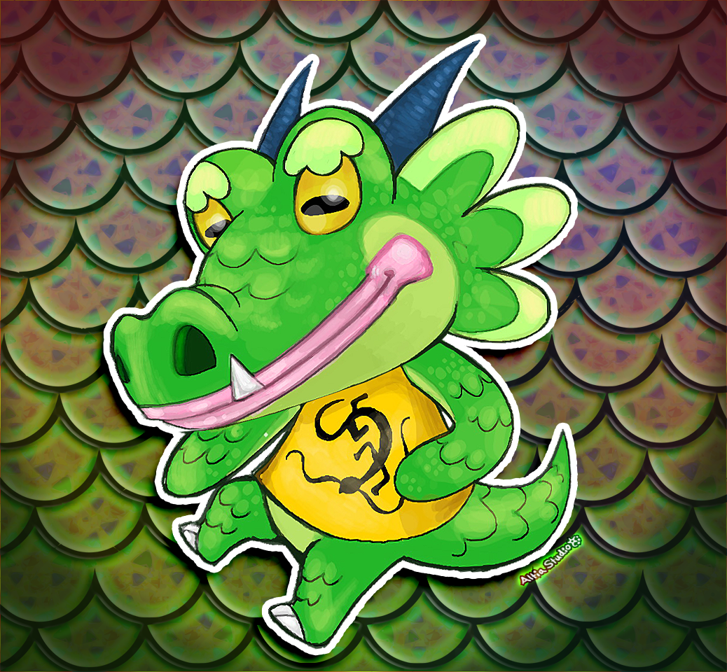 1boy, alligator, animal, artist_name, crocodile, crocodilian, animal_crossing, drago_(animal_crossing)