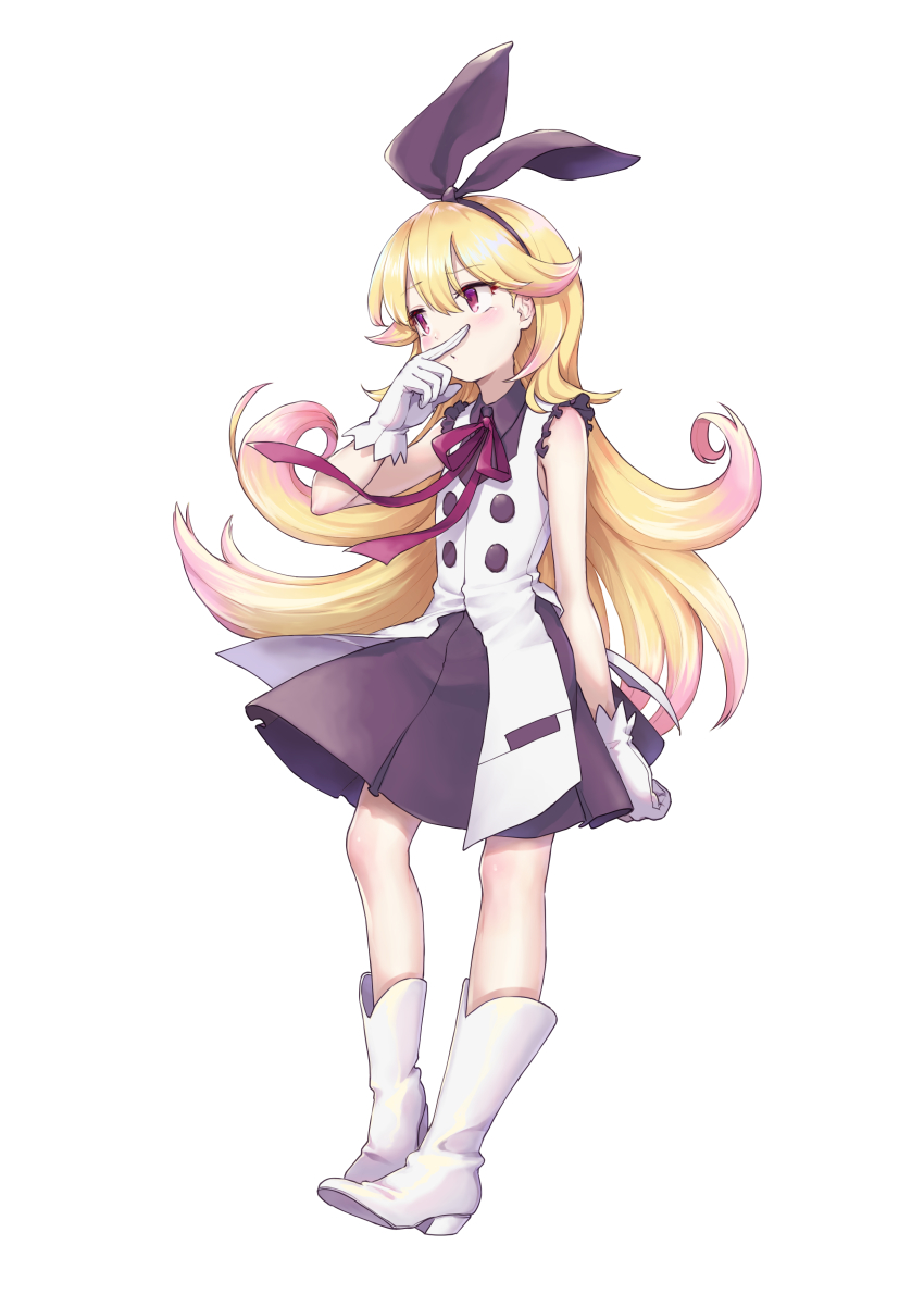 1girl, absurdres, azure_striker_gunvolt, azure_striker_gunvolt_2, blonde_hair, boots, female_focus, gloves