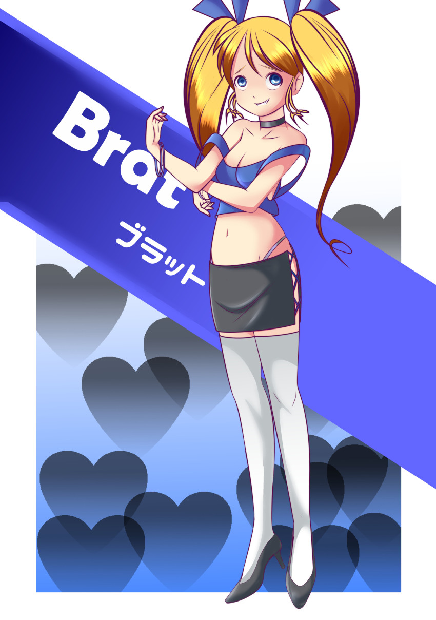 1girl, absurdres, blonde_hair, blue_eyes, brat_(ppg), breasts, bubbles_(ppg), choker