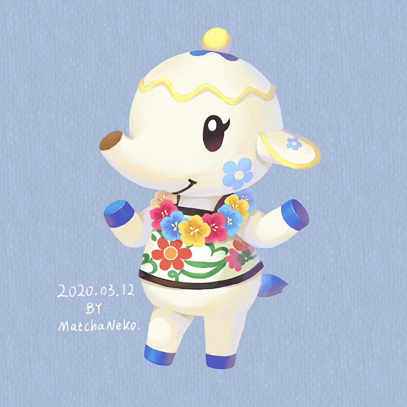 1girl, animal_crossing, animal_ears, artist_name, dated, elephant, elephant_ears, elephant_tail