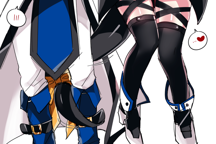 1boy, 1girl, arc_system_works, belt, blush, boots, couple, dizzy_(guilty_gear)