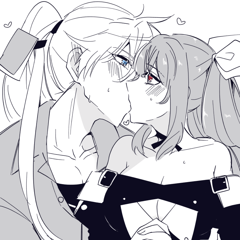 1boy, 1girl, belt, black_dress, blue_eyes, blush, breasts, choker