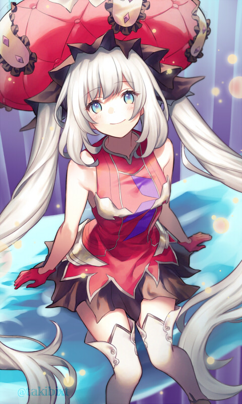 1girl, blue_eyes, boots, dress, fate/grand_order, fate_(series), female_focus, gloves