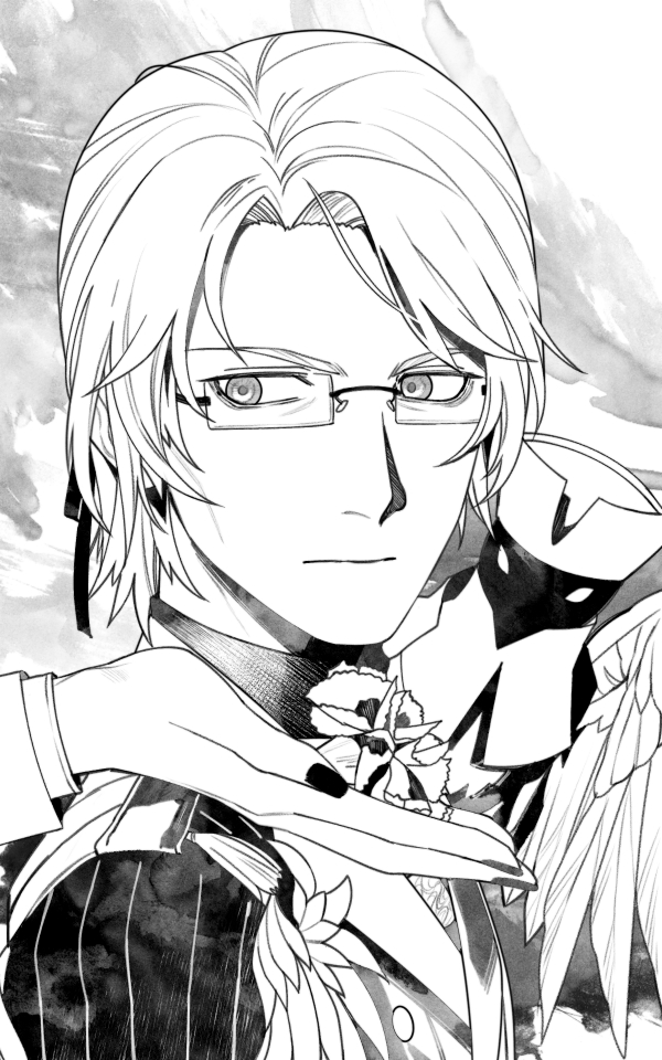 1boy, antonio_salieri_(fate), antonio_salieri_(traveling_outfit)_(fate), armor, bespectacled, cheekbones, fate/grand_order, fate_(series)
