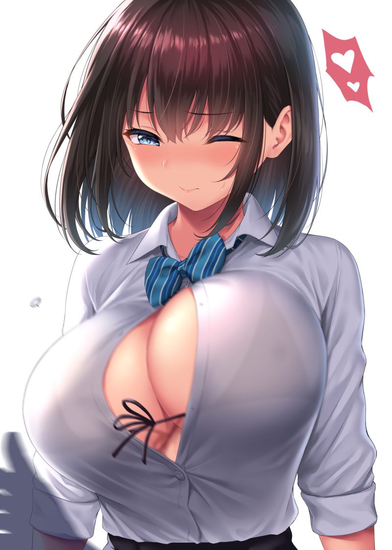 1girl, 1other, bikini, bikini_top_only, bikini_under_clothes, black_bikini, blue_bow, blue_eyes