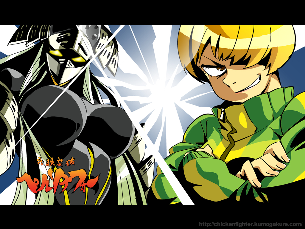 atlus, brown_eyes, brown_hair, grin, hei_jin, jacket, lens_flare, oto_tin