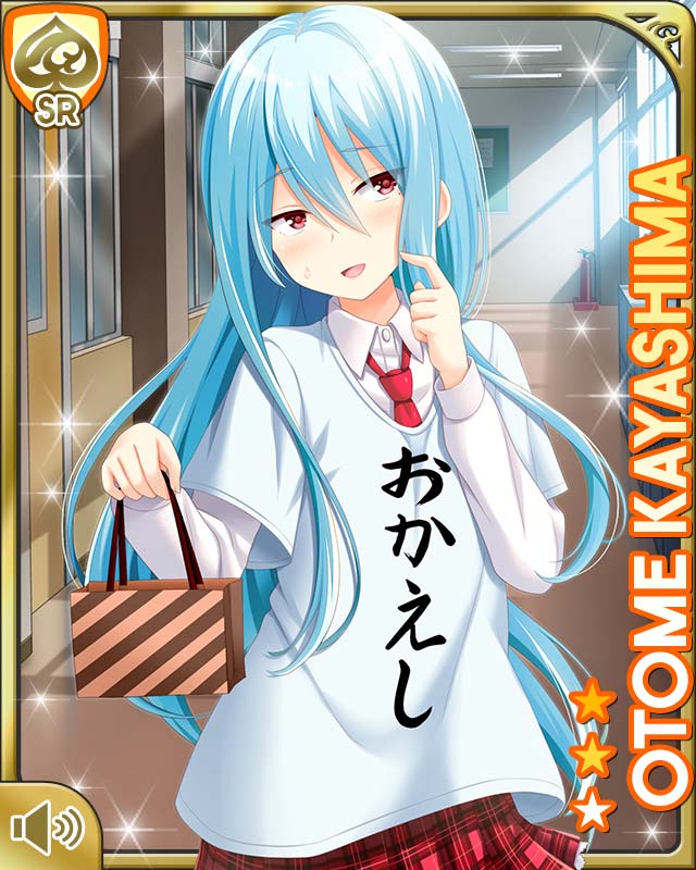 1girl, bag, blue_hair, female_focus, full_body, girlfriend_(kari), holding, indoors