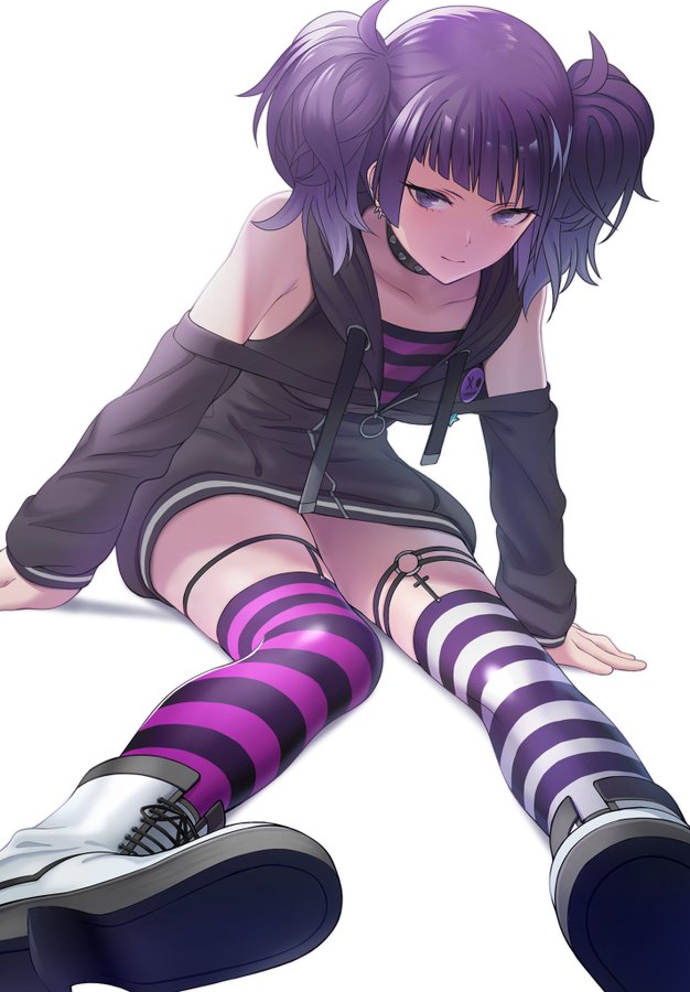 1girl, akimikan_(2.5deciliter), asymmetrical_legwear, black_collar, black_jacket, blush, boots, closed_mouth