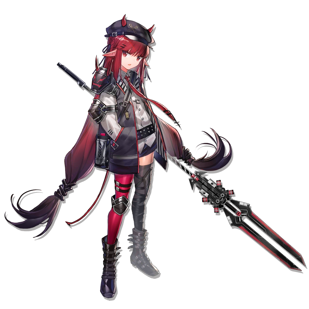 1girl, arknights, armor, asymmetrical_legwear, belt, black_belt, black_boots, black_hair