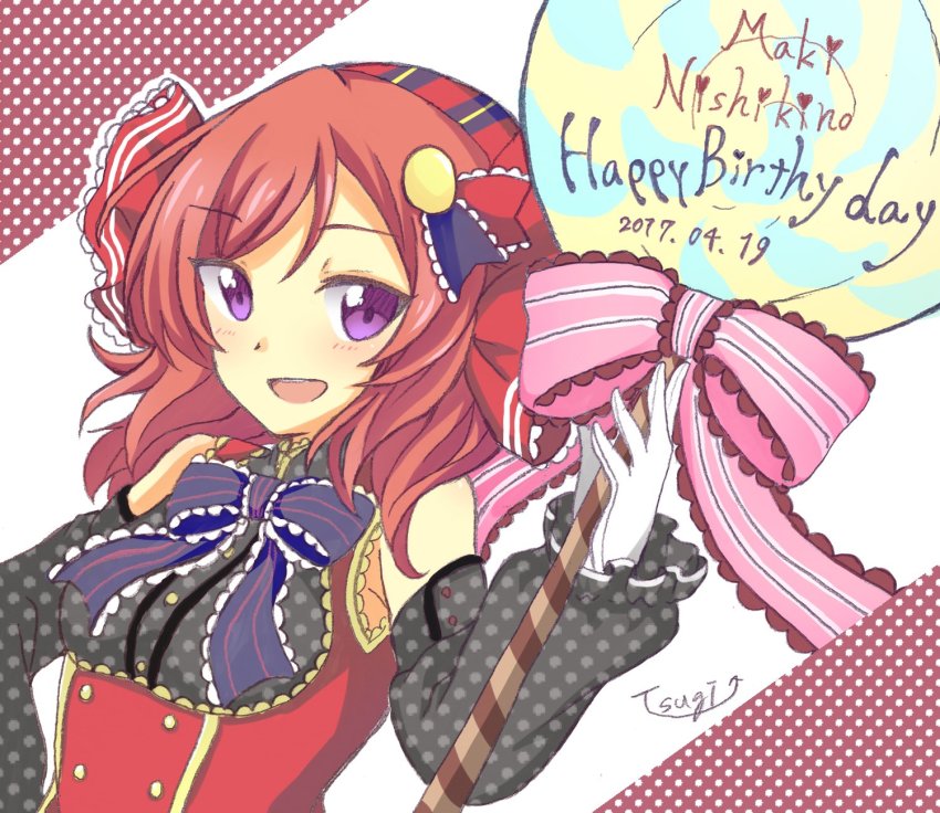 1girl, artist_name, artist_request, black_thighhighs, blush, detached_sleeves, female_focus, food