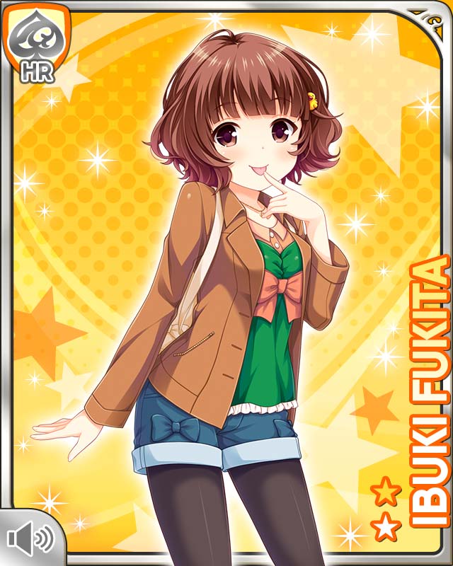1girl, bag, bird, bow, brown_eyes, brown_hair, brown_jacket, card