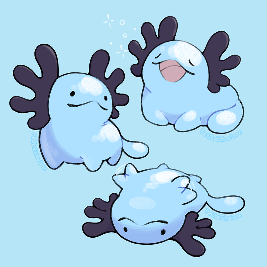 ._., beta_pokemon, blue_background, blue_theme, closed_eyes, commentary, english_commentary, facing_viewer