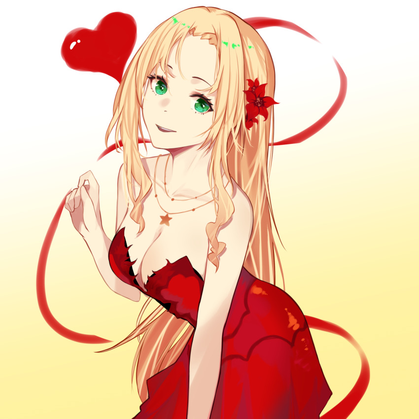 1girl, aerith_gainsborough, aerith_gainsborough_(red_dress), alternate_hair_color, alternate_hairstyle, arm_support, bare_arms, bare_shoulders