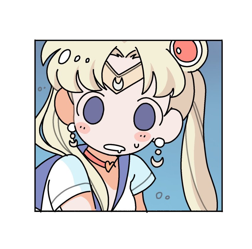 1girl, bishoujo_senshi_sailor_moon, bishoujo_senshi_sailor_moon_s, blonde_hair, choker, circlet, crescent, crescent_earrings