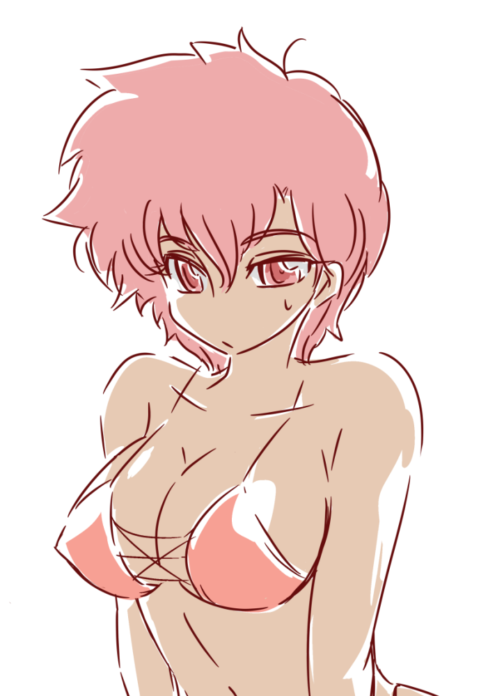 1girl, breasts, dark-skinned_female, dark_skin, dirty_pair, female_focus, kei_(dirty_pair), okuri_ookami