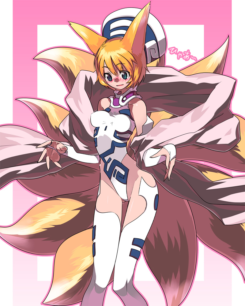 1girl, animal_ears, bad_id, bad_pixiv_id, bare_shoulders, blonde_hair, blue_eyes, blush