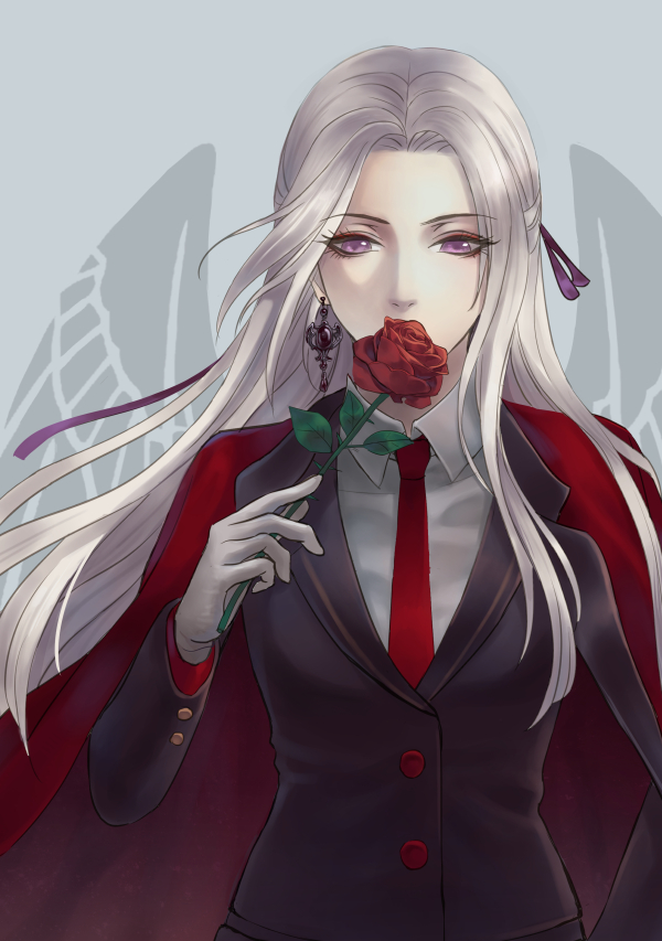 1girl, alternate_costume, earrings, edelgard_von_hresvelg, female_focus, fire_emblem, fire_emblem:_three_houses, flower
