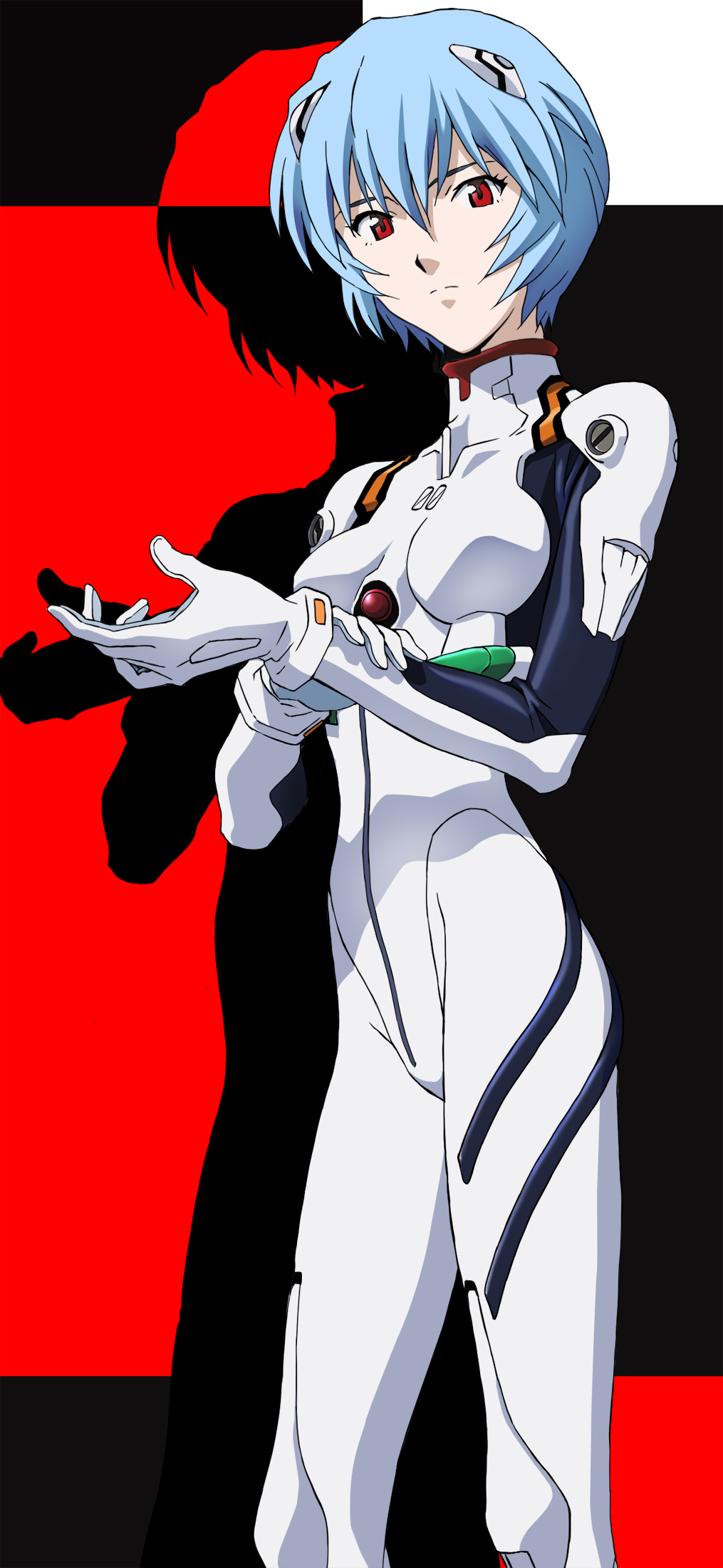 ayanami_rei, bad_id, bad_pixiv_id, blue_hair, highres, mecha_pilot_suit, neon_genesis_evangelion, pale_skin