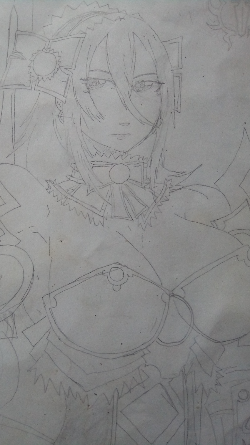 1girl, absurdres, bare_shoulders, breasts, character_request, copyright_request, facing_viewer, female_focus